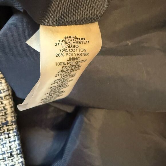 Karl Lagerfeld Paris Blue Tweed Tie Front Sheath Dress Size 4 Classic, Career - Picture 8 of 13